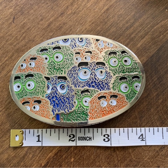 Cartoon Character Festival Belt Buckle Oval Y2K Colourful Kidcore Rave Jewelry - Picture 7 of 10